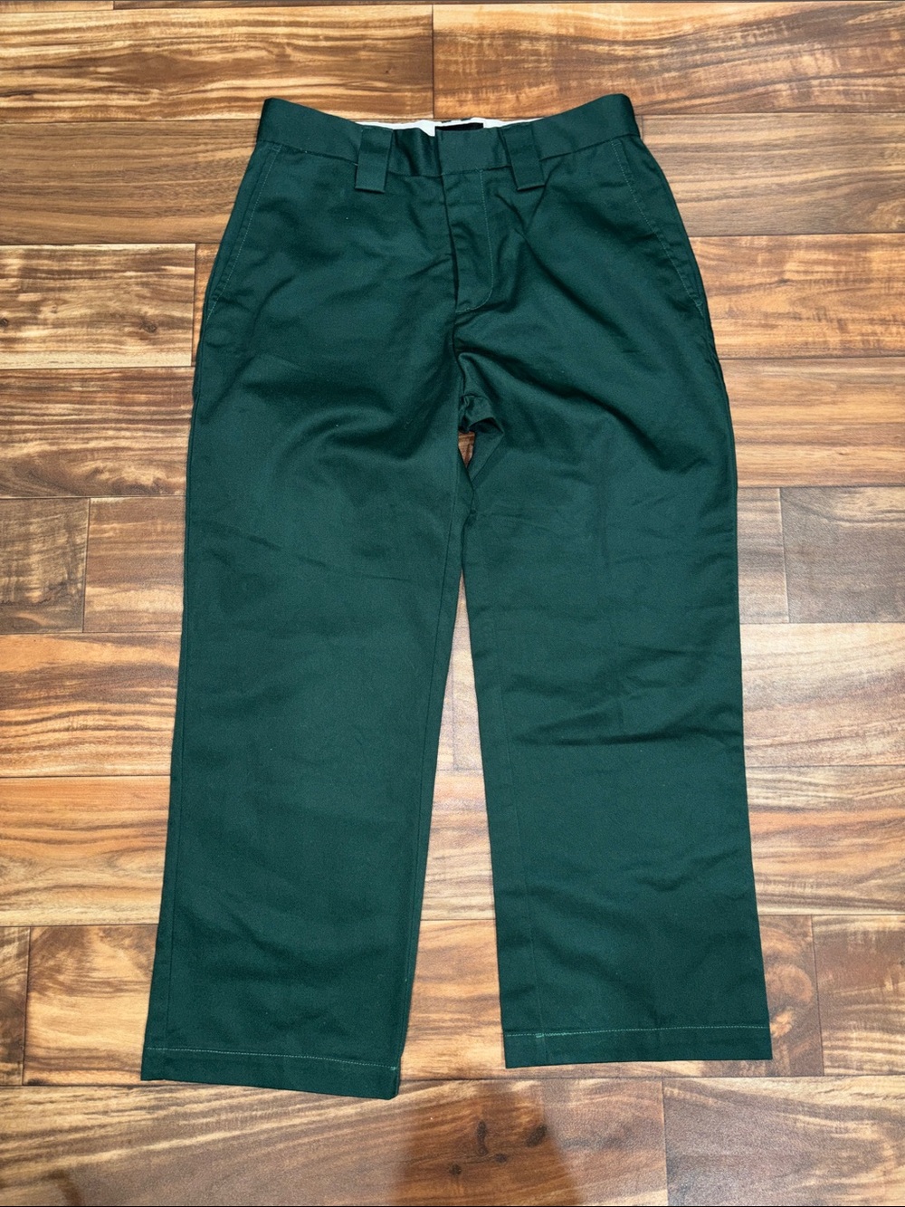 Stussy cropped Men's Dark Green Straight-Leg Chinos